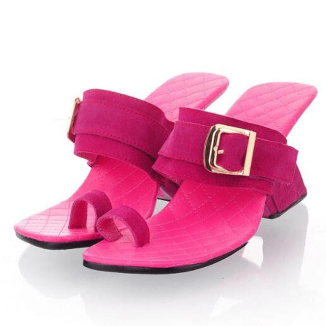 Variant image for Dam Sandaler Slipper Läder med Spänne för Komfort och Stil-3