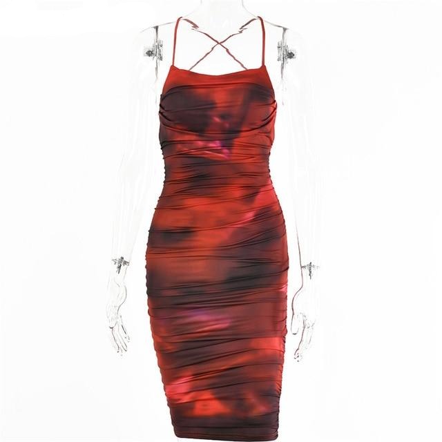 Variant image for Kvinnors Miniklänning Abstrakt Kolonnform Kashmir Spandex-1