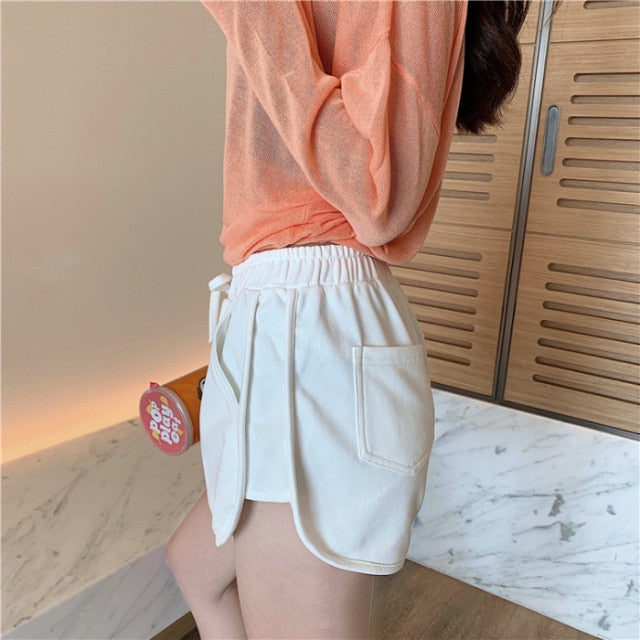 Herr Shorts Midjeshorts Elastisk Bomull Polyester med Fickor-6