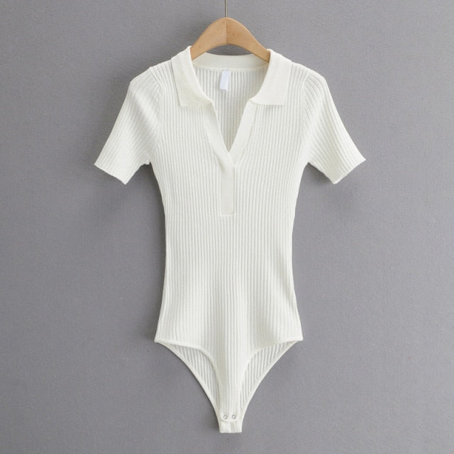 Variant image for Dam Bodysuit Kortärmad Randig Nylon Viskos-9