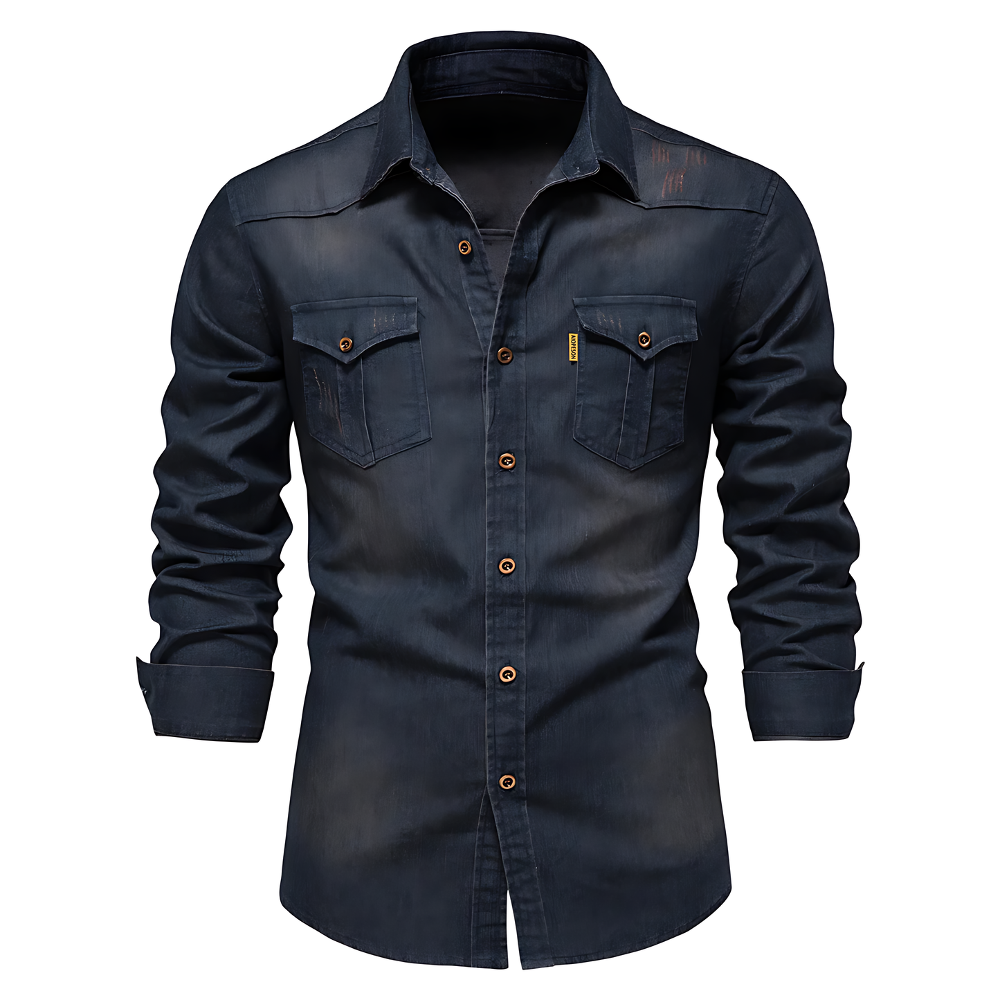 Variant image for Herrskjorta Denim Avslappnad Stil 100% Bomull-6