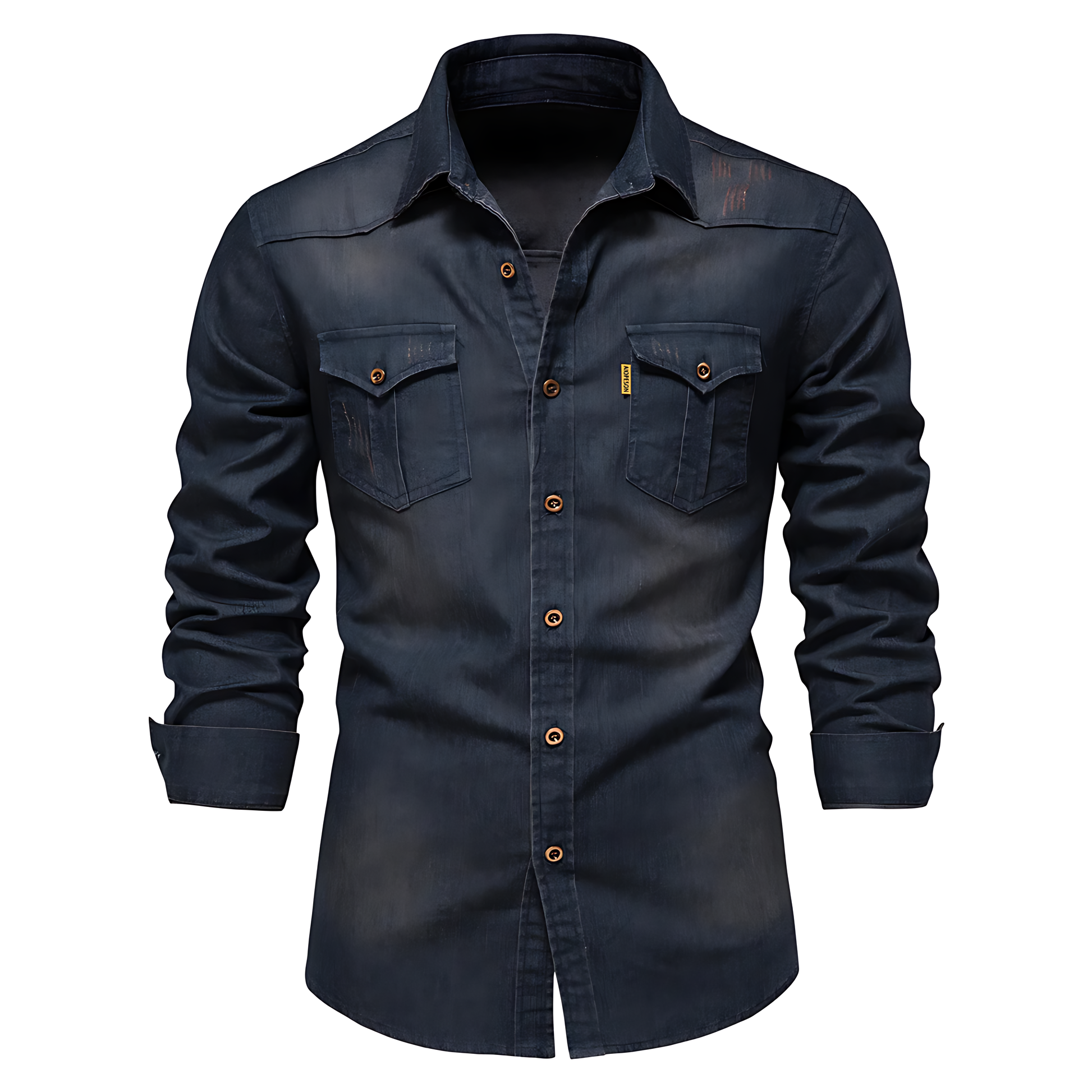 Variant image for Herrskjorta Denim Avslappnad Stil 100% Bomull-6