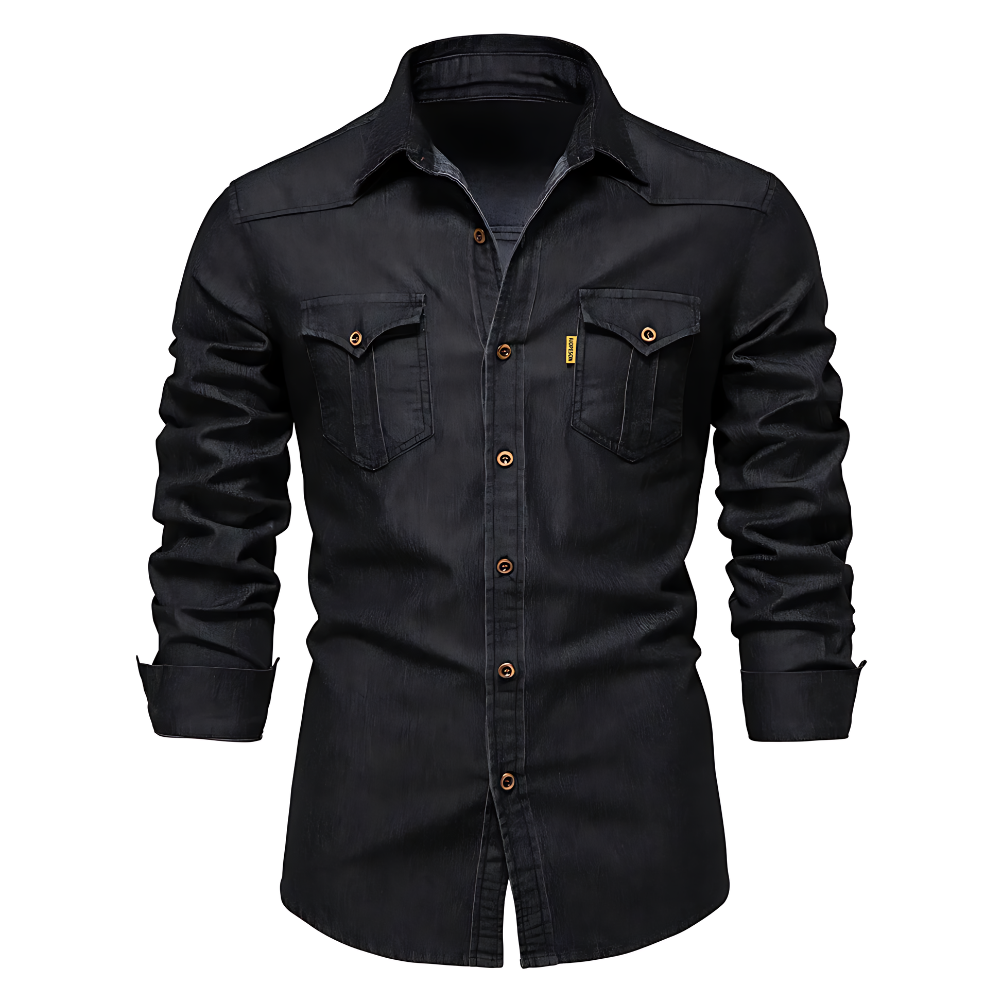 Variant image for Herrskjorta Denim Avslappnad Stil 100% Bomull-11