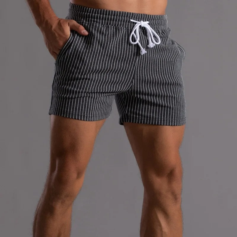 Herr Short Randiga Elastisk Bomull 9