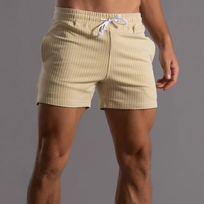 Herr Short Randiga Elastisk Bomull 12