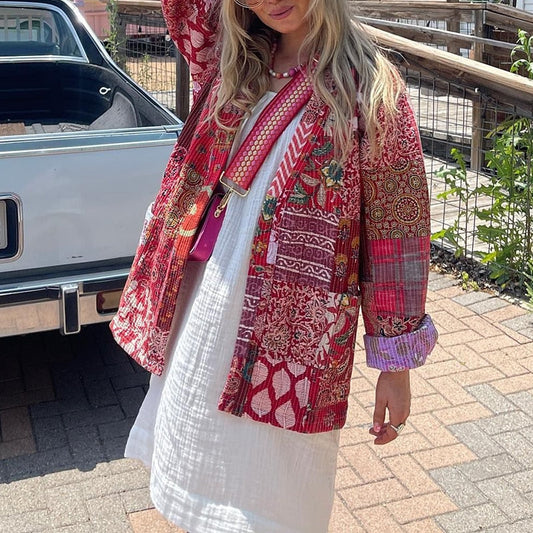 Kvinnors Kofta Modern Silhuett FĂ€rgglad Polyester 1
