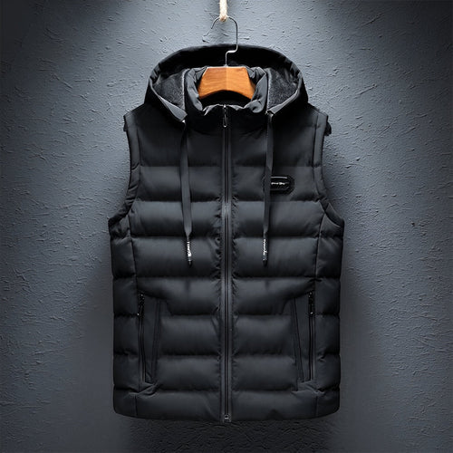 Herr Hoodie Väst Modern Design Högkvalitativ Polyester-1