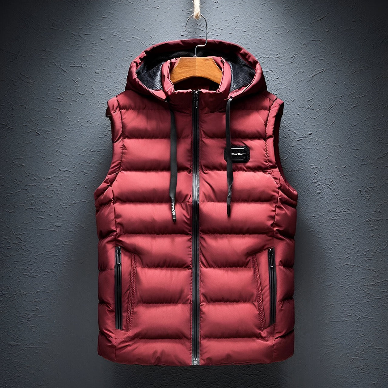 Herr Hoodie Väst Modern Design Högkvalitativ Polyester-3