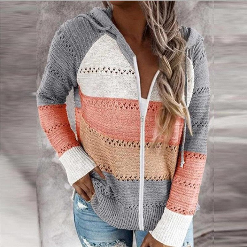 Variant image for Lång Kofta Dam Färgglad Boho Stil Mjuk Material-12