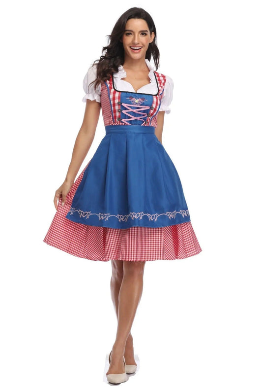Herr Traditionell Oktoberfest Dräkt Polyester Med Förkläde-1