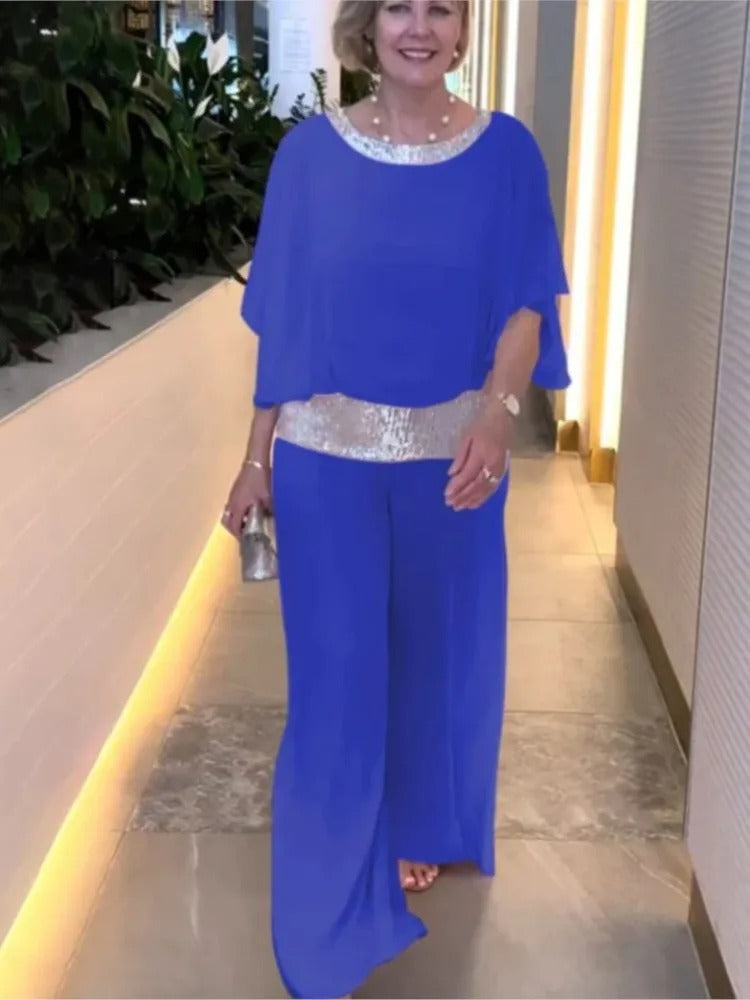 Variant image for Dam 2-delat Set Elegant Paljetter Högkvalitativt Tyg-13