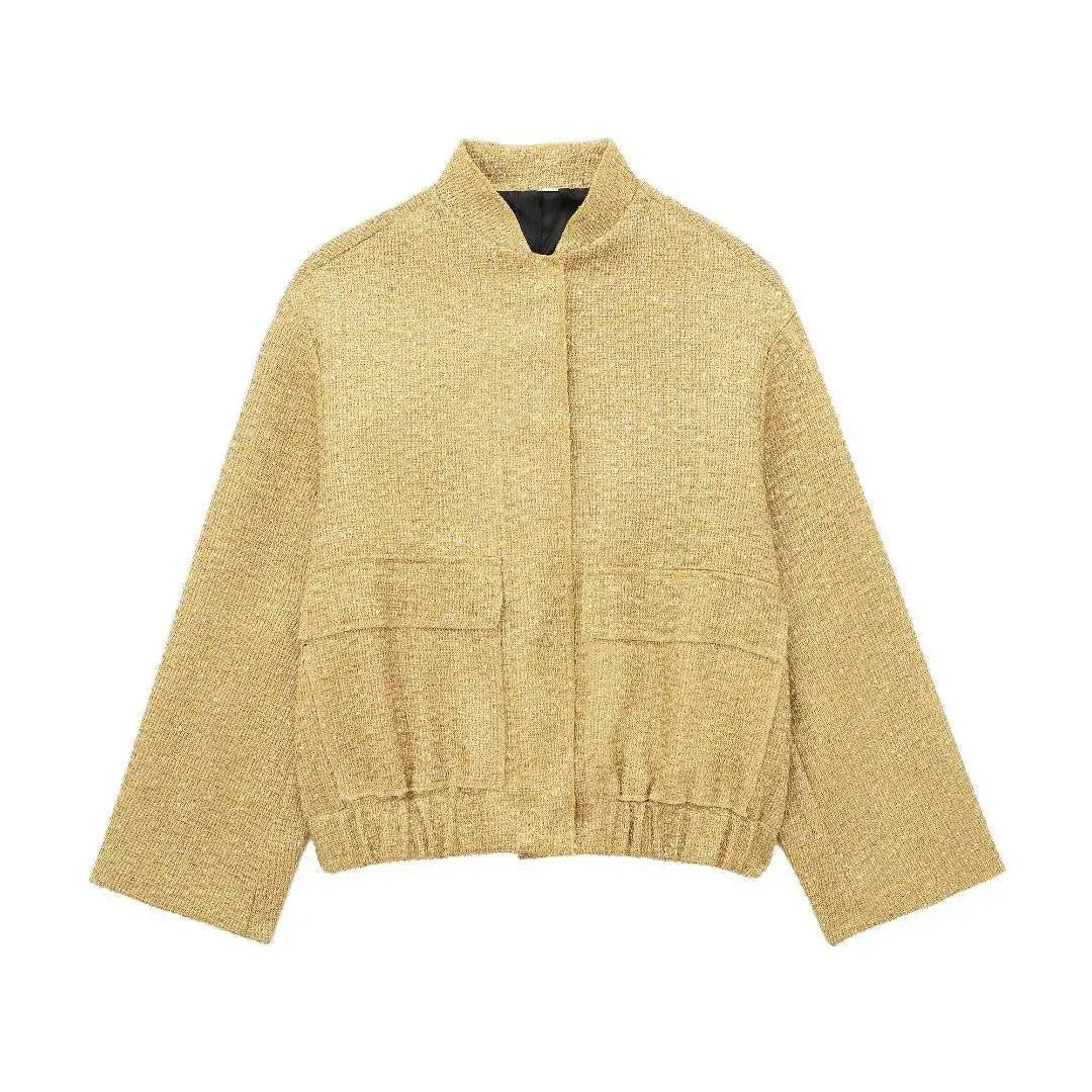 Variant image for Damer Överdimensionerad Kappa med Guldpaljetter Polyester-5
