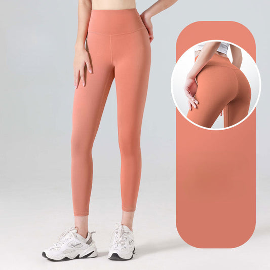 Kvinnors Yoga Leggings Hög Midja Antisvetsmaterial-1