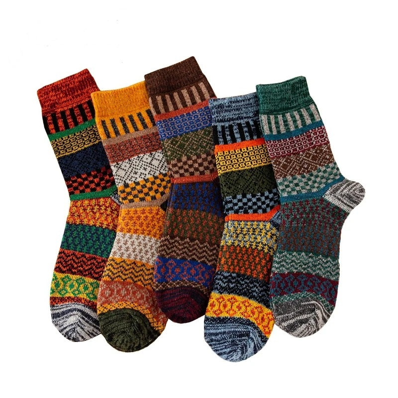 Ullstrumpor för Herrar 5-Pack – Tjocka och Värmande med Skandinavisk Design 6