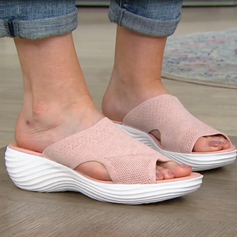 Herr Sandaler Ergonomiska Stretchmaterial Gummisula-5