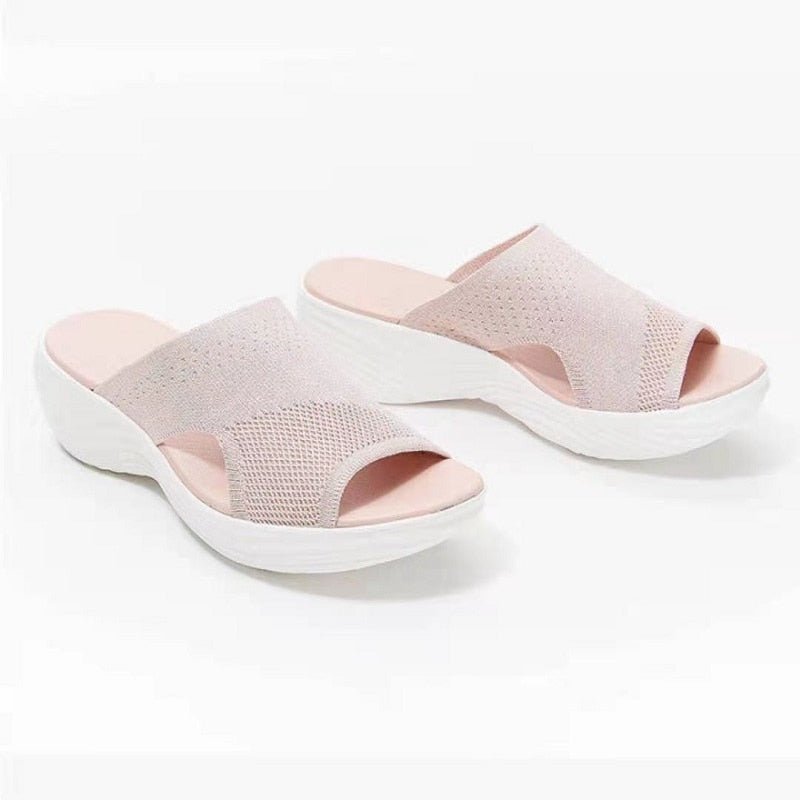 Herr Sandaler Ergonomiska Stretchmaterial Gummisula-6