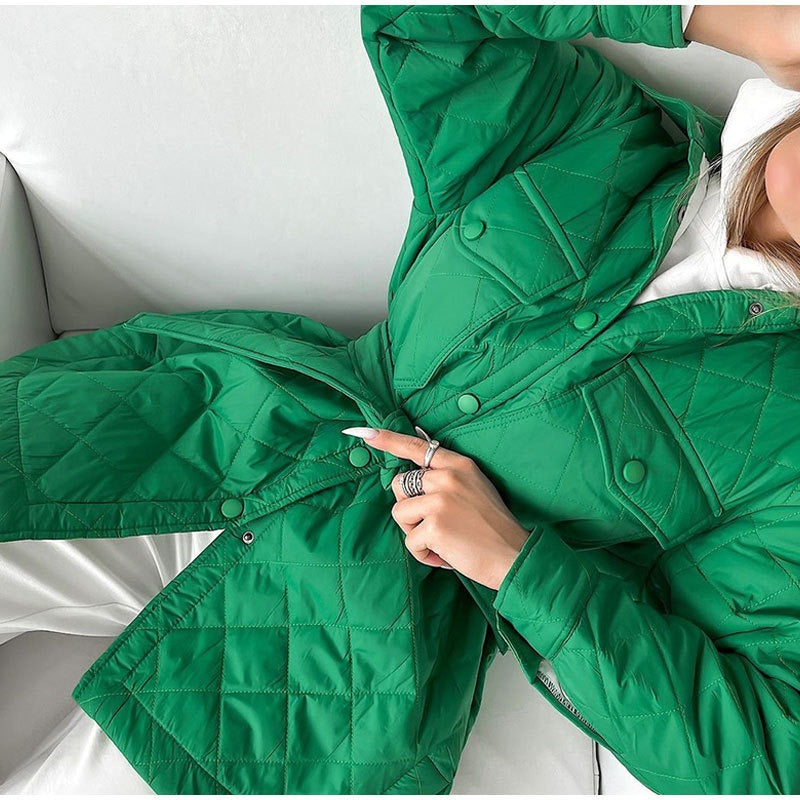 Vadderad Trenchcoat för Kvinnor i Lätt Material – Högkvalitativ Isolering och Andningsbar Design 11