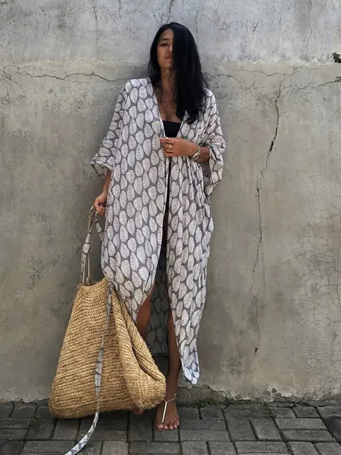 Variant image for Kvinnors Strandpareo Boho Stil Lätt Batik-24