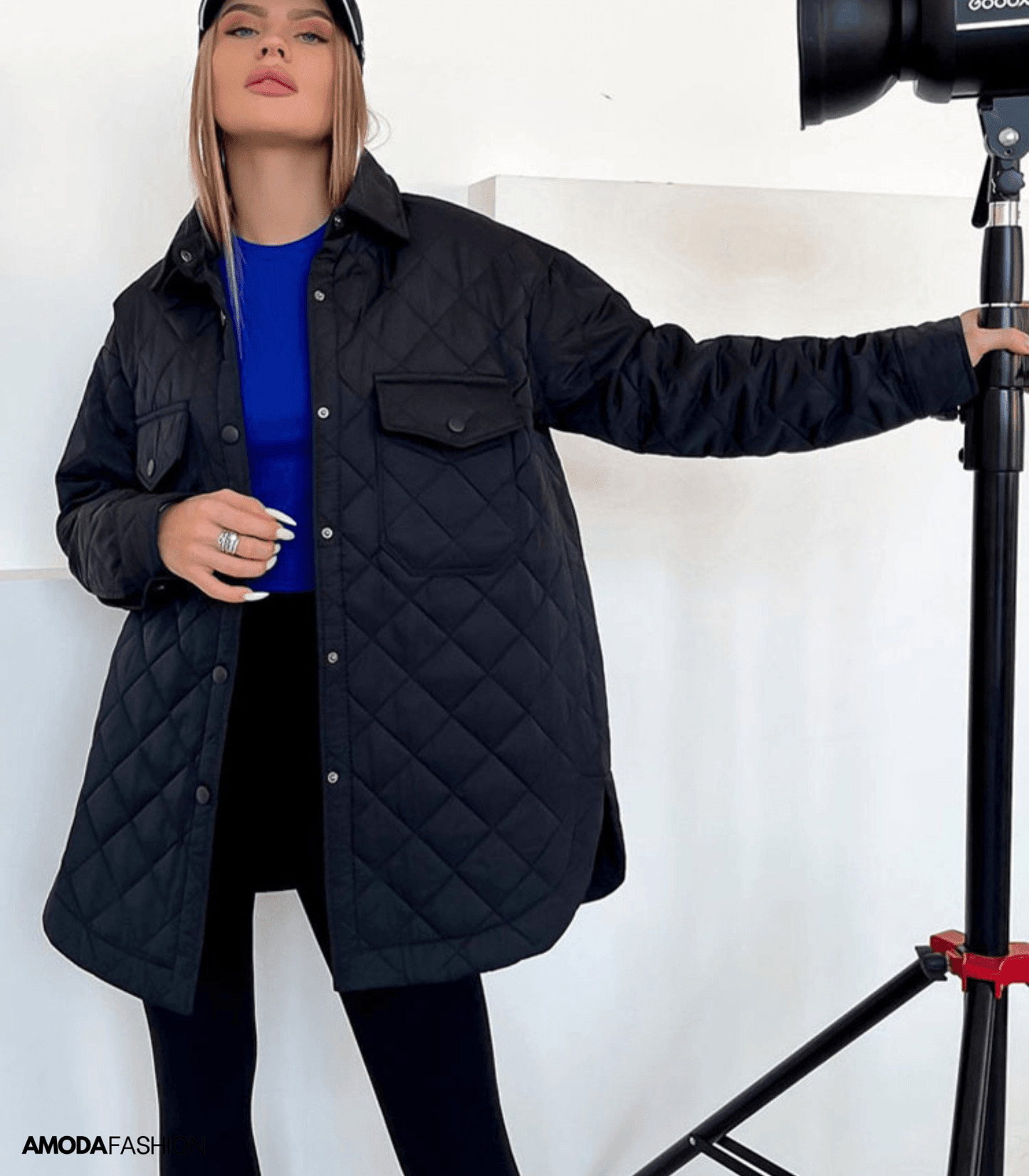 Damer Överdimensionerad Vadderad Jacka Vattentålig Polyester-4