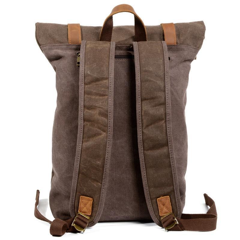 Unisex Ryggsäck Vaxad Canvas för Utomhusäventyr 14 Liter 3