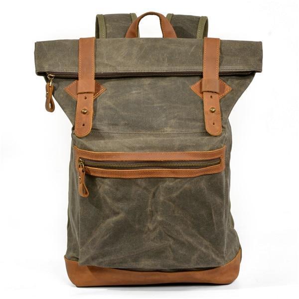 Unisex Ryggsäck Vaxad Canvas för Utomhusäventyr 14 Liter 8