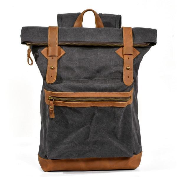 Unisex Ryggsäck Vaxad Canvas för Utomhusäventyr 14 Liter 9