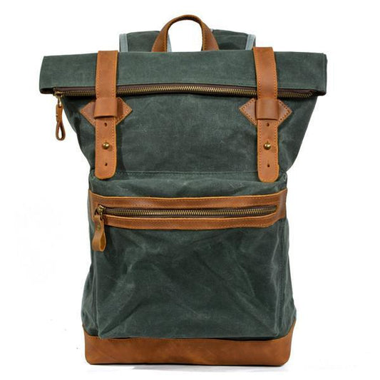 Unisex Ryggsäck Vaxad Canvas för Utomhusäventyr 14 Liter 1