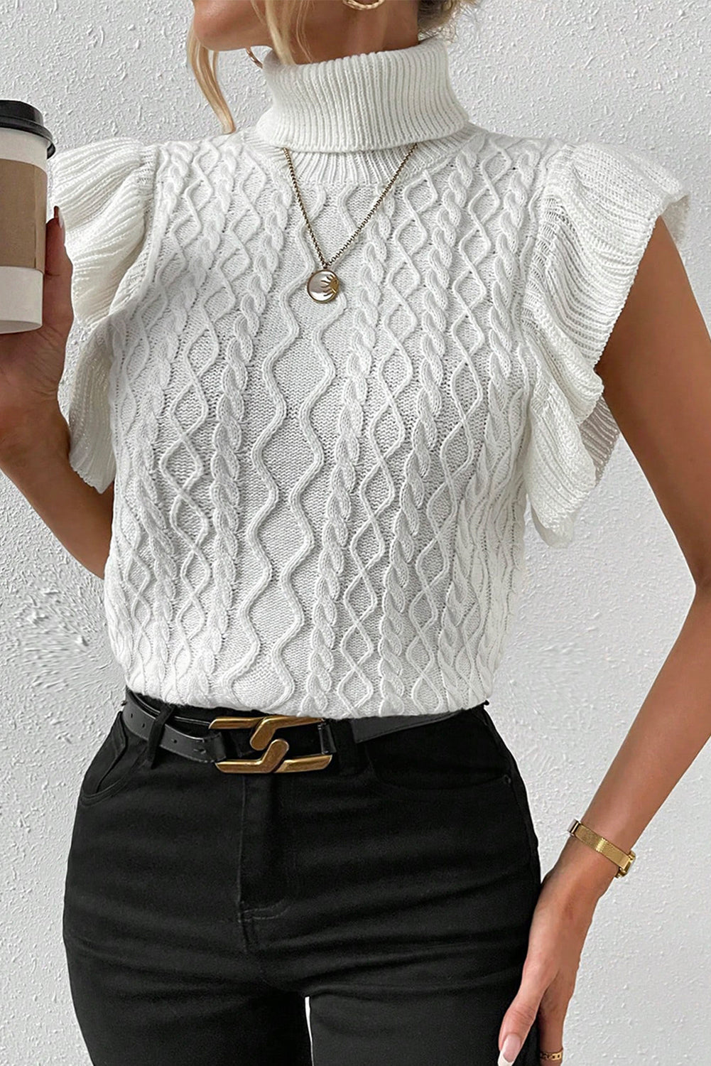 Dam Blus Randig Modern Design Lätt Material-6