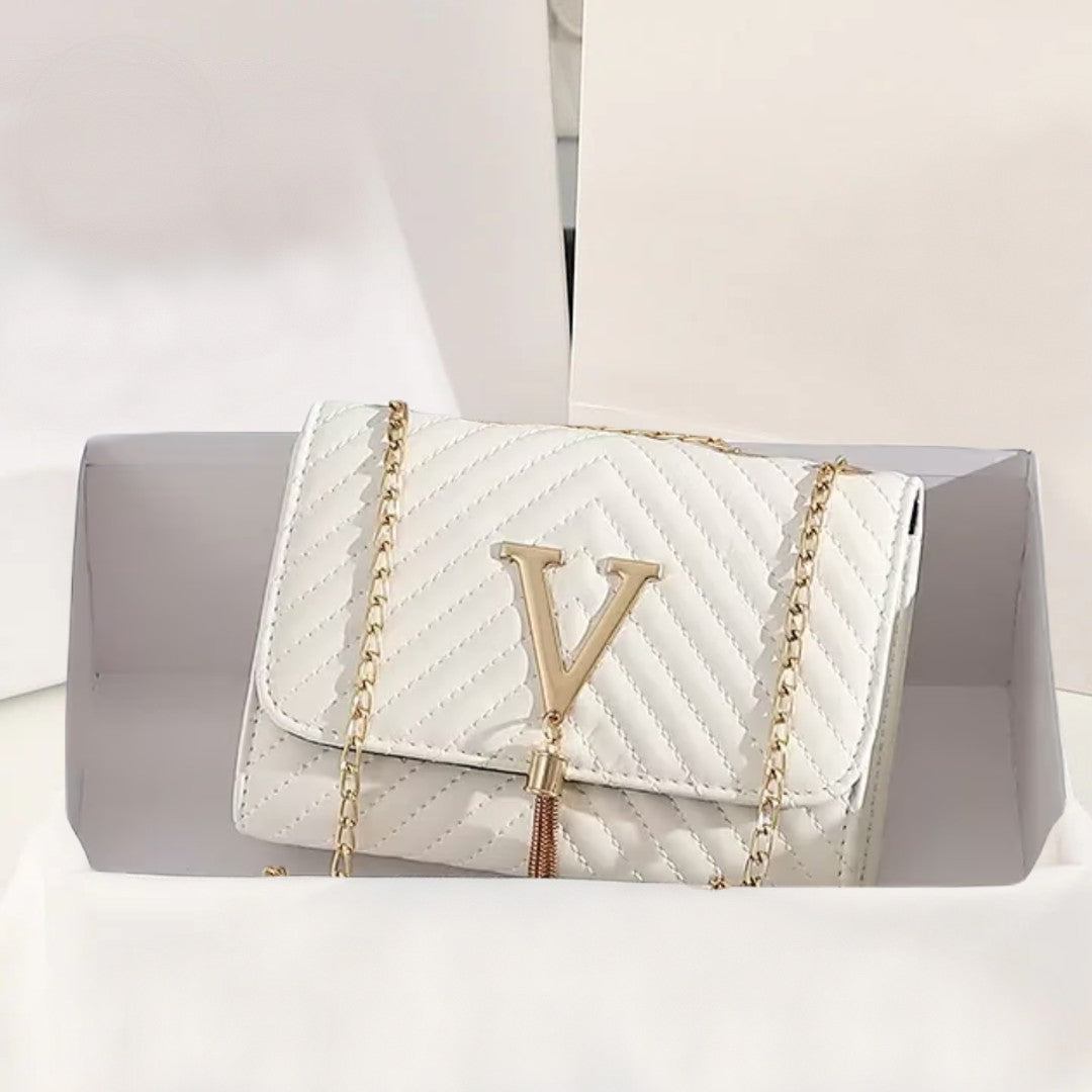 Dam Handväska Elegant Design med Broderier Högkvalitativt Tyg-1