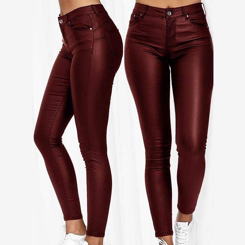 Variant image for Kvinnors Slim Fit Jeggings PU-25