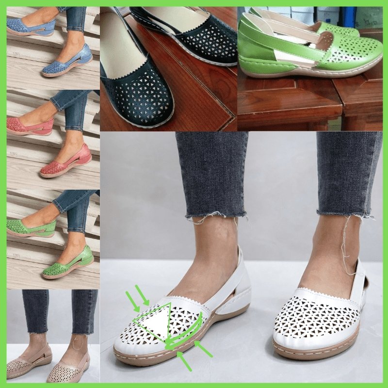 Kvinnors Loafers i Läder Elegant Passform-6