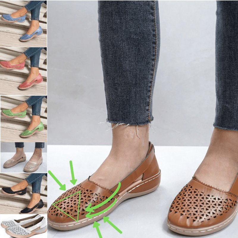 Kvinnors Loafers i Läder Elegant Passform-2