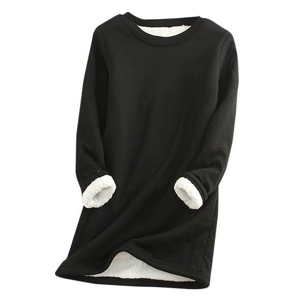 Variant image for Fleecetröja Dam Lång Avslappnad Stil Mjuk Fleece-Mix-43
