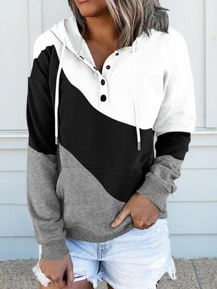 Dam Hoodie Avslappnad 100% Bomull-4
