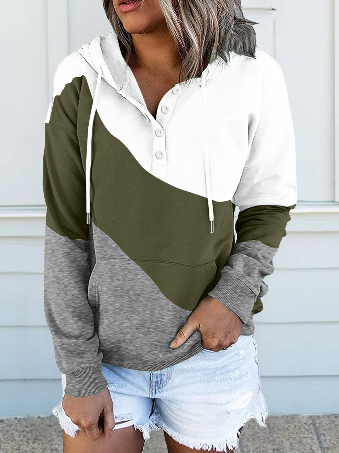 Variant image for Dam Hoodie Avslappnad 100% Bomull-11
