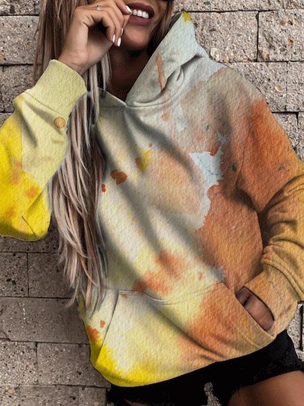 Variant image for Lång Hoodie Dam Mjuk Bomull Casual-7