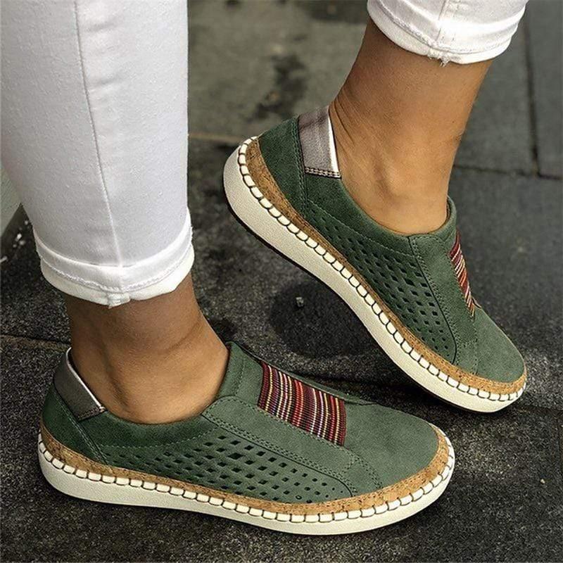 Kvinnor Slip-On Halluxskor Andningsbara PU EVA 11