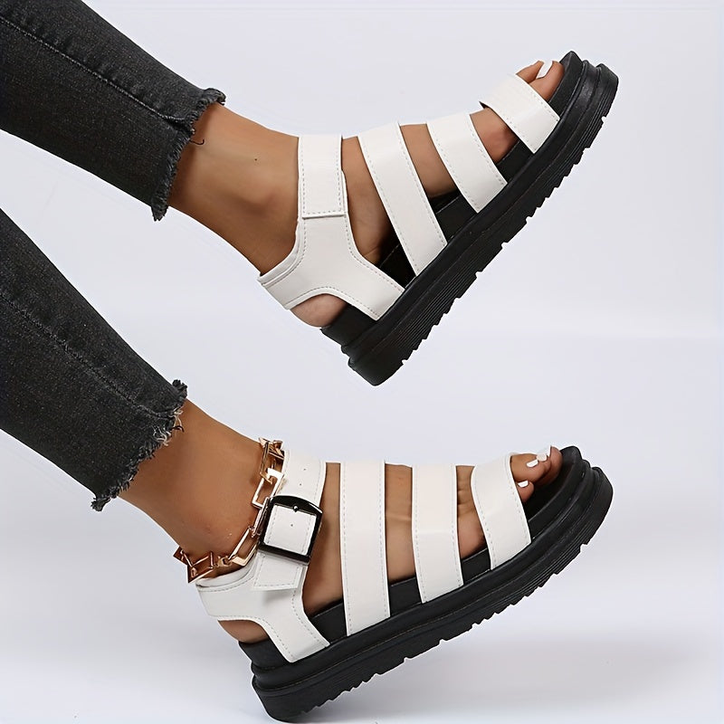 Dam Sandaler Elegant Design Syntetisk Läder 5
