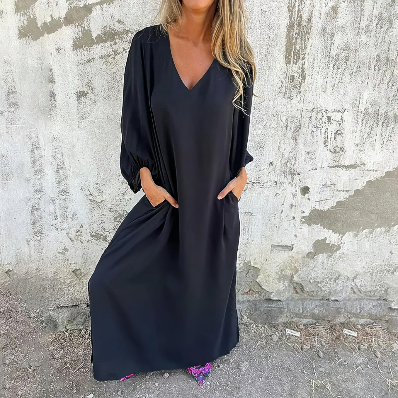 Variant image for Maxiklänning Dam Boho Stil Lätt Bomull för Sommar-7