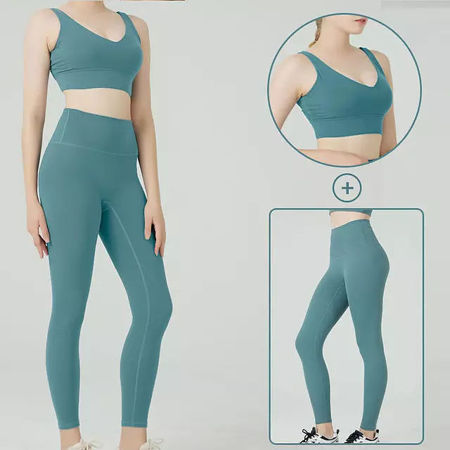 Joggingbyxor Dam Sömlösa Elastiska Nylon för Träning och Jogging – Ankellängd, Modern Passform 2
