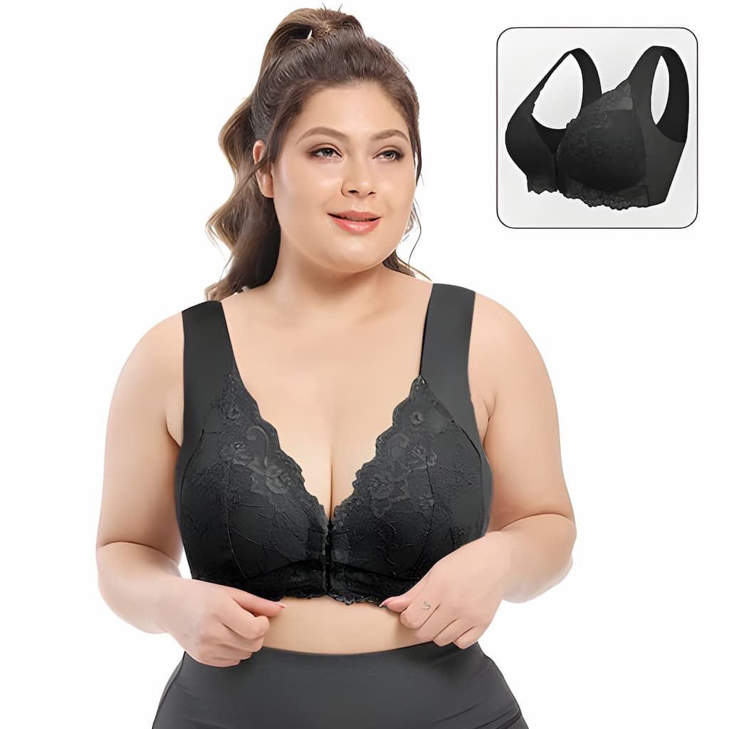 Dam Bralette BH Trådlös Spets Polyamid 6