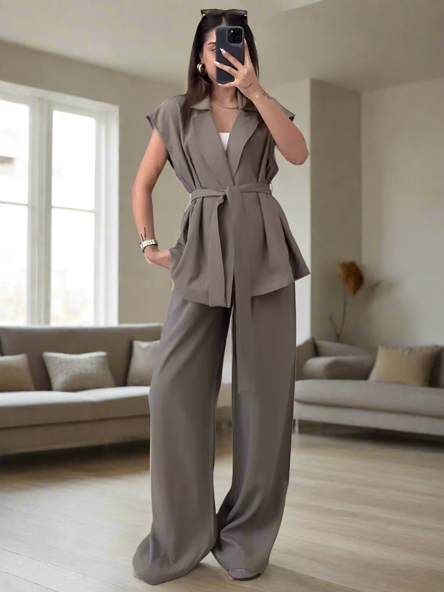 Kvinnors Avslappnade Byxor Andningsbart Material-5