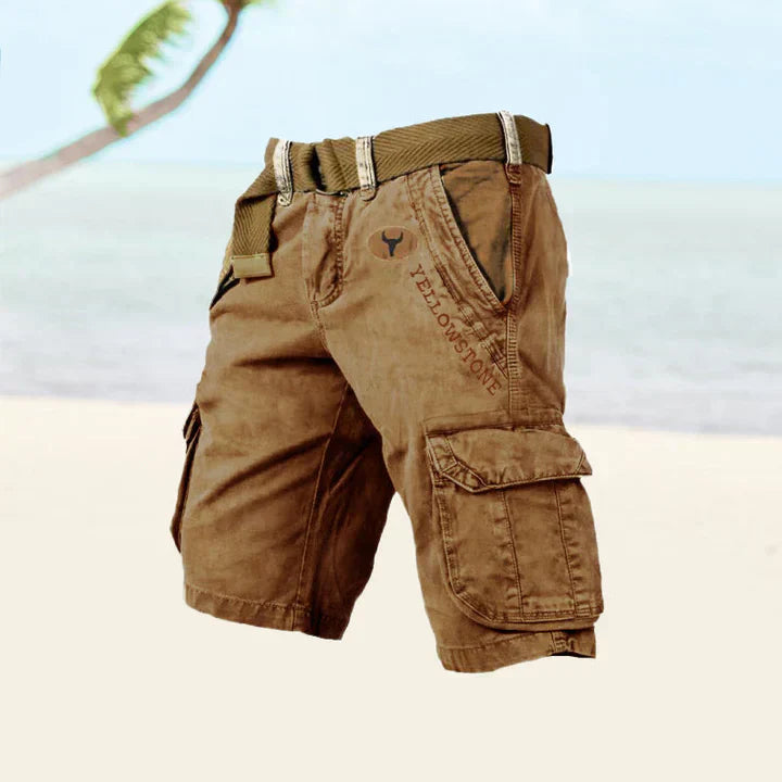 Cargoshorts för Herrar i Stretchmaterial med 6 Fickor – Klassisk Design för Utomhusaktiviteter och Vardagsbruk 6