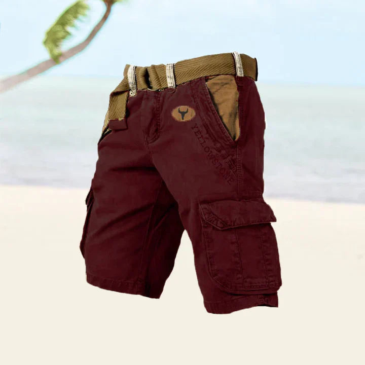 Cargoshorts för Herrar i Stretchmaterial med 6 Fickor – Klassisk Design för Utomhusaktiviteter och Vardagsbruk 2