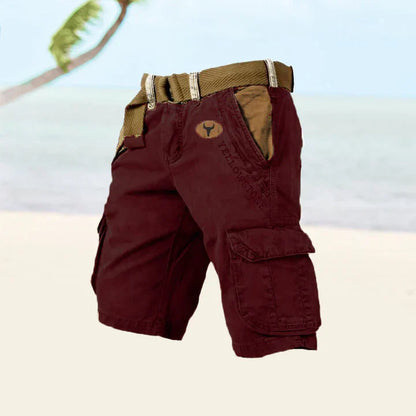 Cargoshorts för Herrar i Stretchmaterial med 6 Fickor – Klassisk Design för Utomhusaktiviteter och Vardagsbruk 2