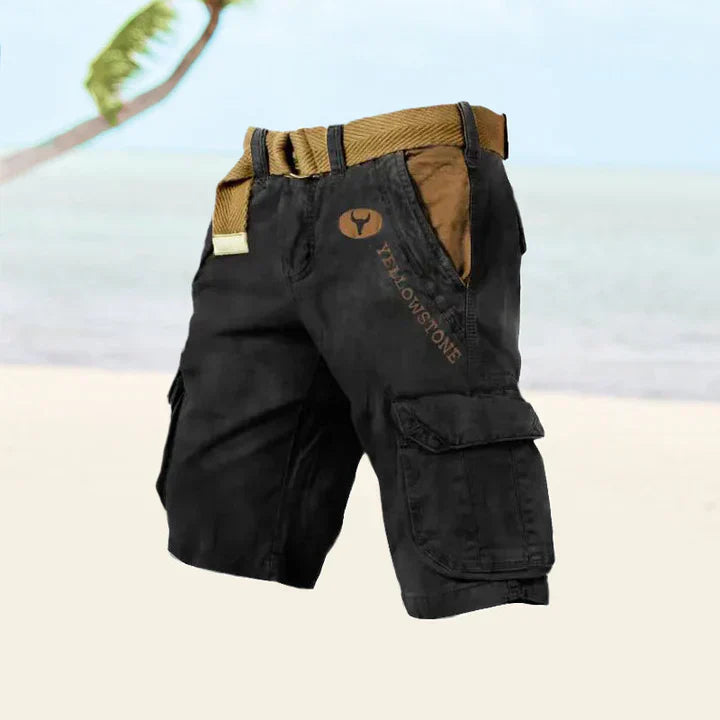 Cargoshorts för Herrar i Stretchmaterial med 6 Fickor – Klassisk Design för Utomhusaktiviteter och Vardagsbruk 10