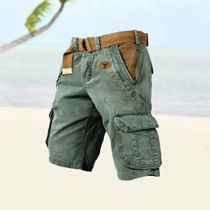 Cargoshorts för Herrar i Stretchmaterial med 6 Fickor – Klassisk Design för Utomhusaktiviteter och Vardagsbruk 12
