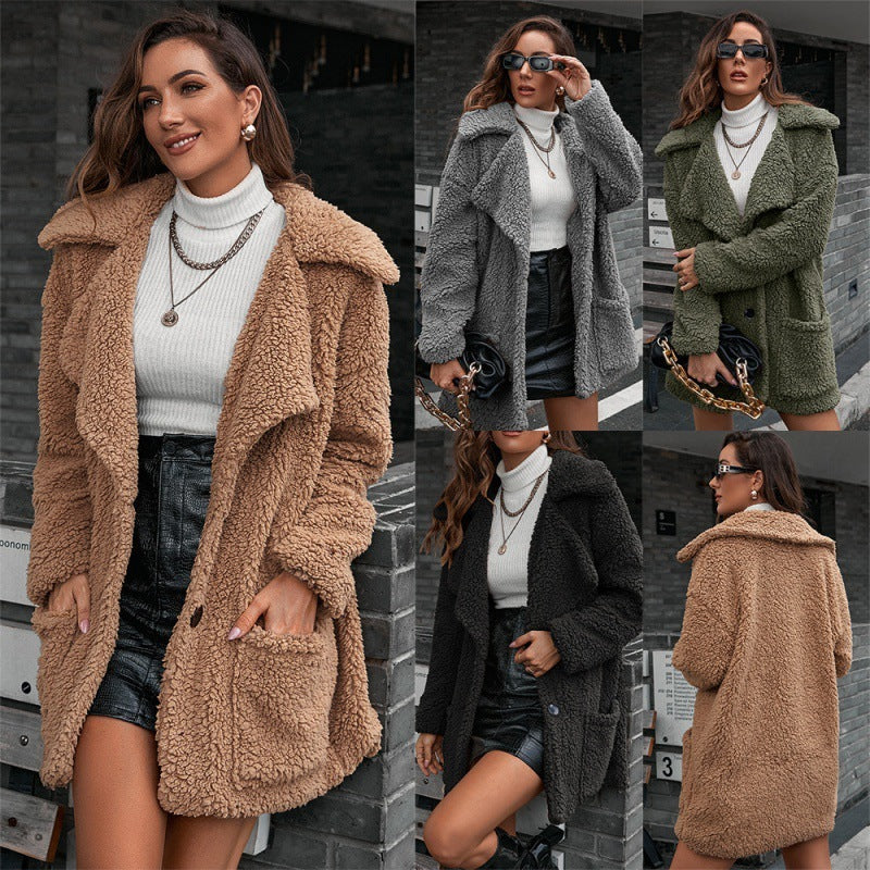 Damjacka Modern Design Högkvalitativ Polyester Jackor Dam-2
