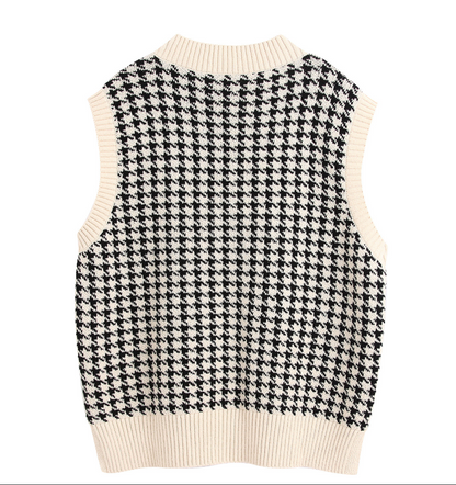 Stickad Väst Dam i Akryl – Avslappnad Passform för Höst och Vinter, Idealisk för Lager-på-Lager Styling 6