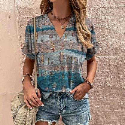 Variant image for Dam Festtoppar Retro Avslappnad Bomull-29